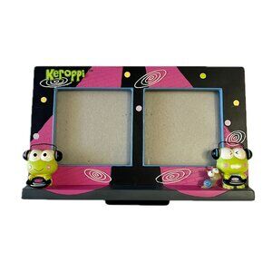 Vtg Sanrio Keroppi Picture Frame 2005 Hand Painted DJ Madness Photo Duo Twin Set